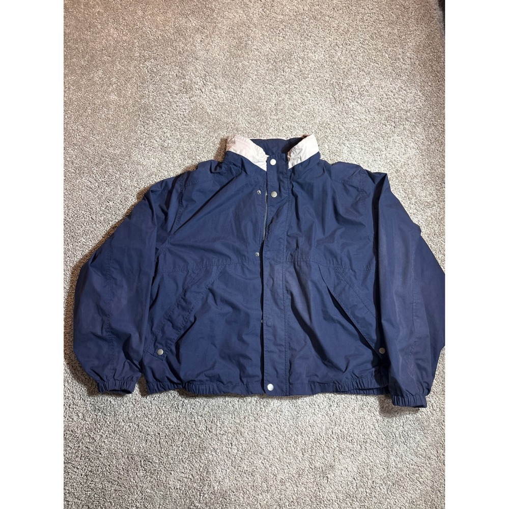 Knightsbridge Mens 2X Navy Blue Full Zip Windbreaker Jacket Lightweight Mesh